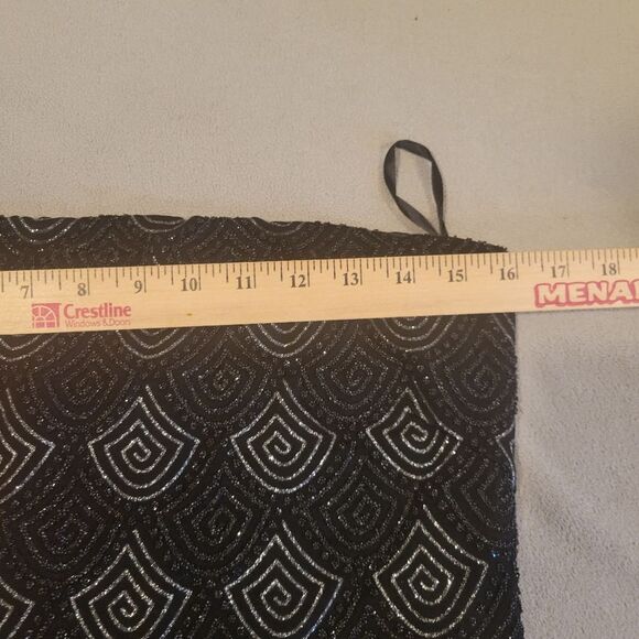 Alexia Admor Glitter Sparkly Black Mini Dress Size Medium - Picture 4 of 8